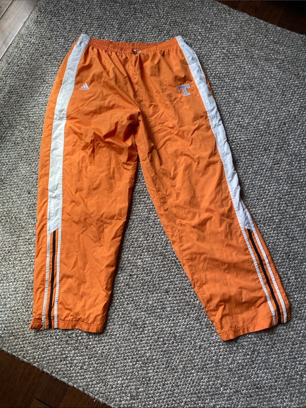 Men’s University of Tennessee Adidas Orange windbreaker pants